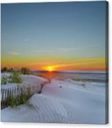 White Sands At Sunrise - Wildwood Crest New Jersey Canvas Print