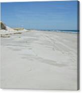 White Sandy Beach Canvas Print