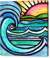 Wild Surf Canvas Print