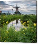 Windmill At Zaanse Schans Canvas Print