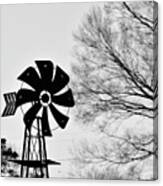 Windmill On The Farm Canvas Print