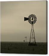 Windmill Perspective Canvas Print