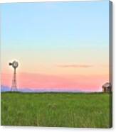 Windmill Sunrise Douglas Wyoming I Canvas Print