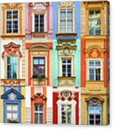 Windows Of Prague Canvas Print