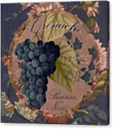 Wines Of France Grenache Canvas Print