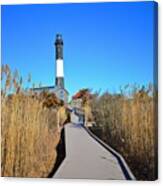 Winter Afternoon At The Fire Island Lighthouse Canvas Print