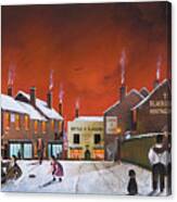 Winter At The Black Country Museum - England Canvas Print