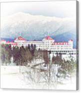Winter At The Mt Washington Hotel 2 Canvas Print