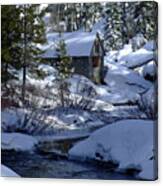 Winter Cottage Canvas Print