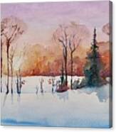Winter Sunrise Canvas Print