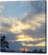 Winter Sunset - Lambton County Canvas Print