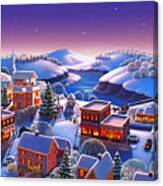 Winter Town Canvas Print