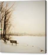 Winter View Over Montreal Canvas Print