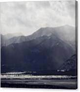 Wintered Rockies Canvas Print