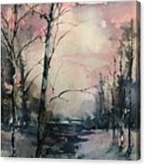 Winter's Blush Canvas Print
