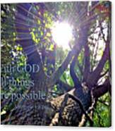 With God All Things Canvas Print