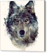 Wolf // Persevere Canvas Print