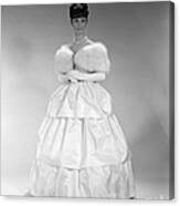Woman In Ball Gown, C. 1960s Canvas Print