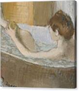 Woman In Her Bath Canvas Print