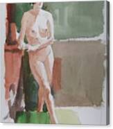 Woman Standing Canvas Print