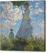 Woman With Parasol Canvas Print