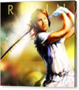 Women In Sports - Golf Canvas Print