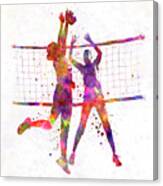 Women volleyball players in watercolor Painting by Pablo Romero - Fine ...
