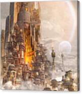 Wonders Tower Of Babylon Canvas Print