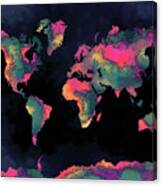 World Map Art 74 Canvas Print