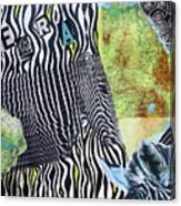 World Of Zebras Canvas Print