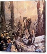 World War I, American Marines In The Canvas Print
