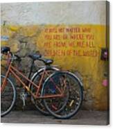 Writing On The Wall Canvas Print