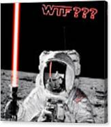Wtf? Alan Bean Finds Lightsaber On The Moon Canvas Print
