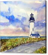 Yaquina Head Lighthouse - Springtime Canvas Print