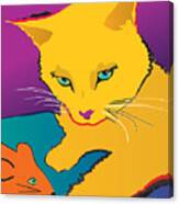 Yellow Cat Canvas Print