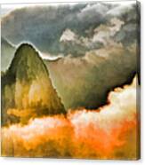 Yellow Mountain Mists Canvas Print