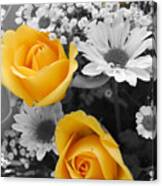 Yellow Roses Canvas Print
