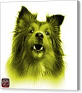 Yellow Sheltie Dog Art 0207 - Wb Canvas Print