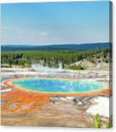 Yellowstone Grand Prismatic Spring Canvas Print