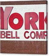 York Barbell Company Canvas Print