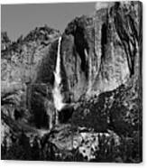Yosemite Black Falls Canvas Print