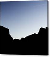 Yosemite In Silhouette Canvas Print