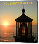 You Light Up My Life Canvas Print