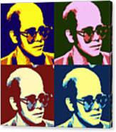 Young Elton John Pop Art Poster Canvas Print