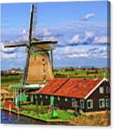 Zaanse Schans Windmill Canvas Print