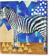Zebra Collage Canvas Print