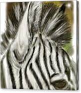 Zebra Digital Canvas Print