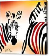 Zebra Theme Canvas Print