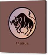 Zodiac Taurus T-shirt Canvas Print