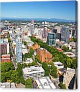 Aerial View Of Portland #1 Canvas Print